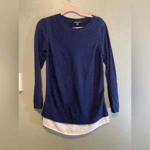 Blue sweater tunic